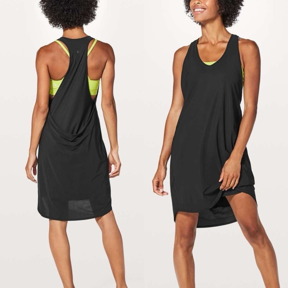 Lululemon Rejuvenate Dress - Black SZ 10